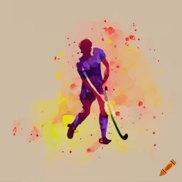 A hockey player
